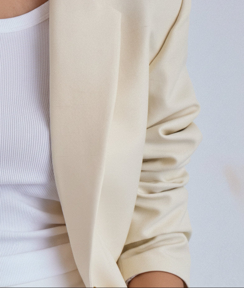 wedding blazer white blazer beige jacket 
