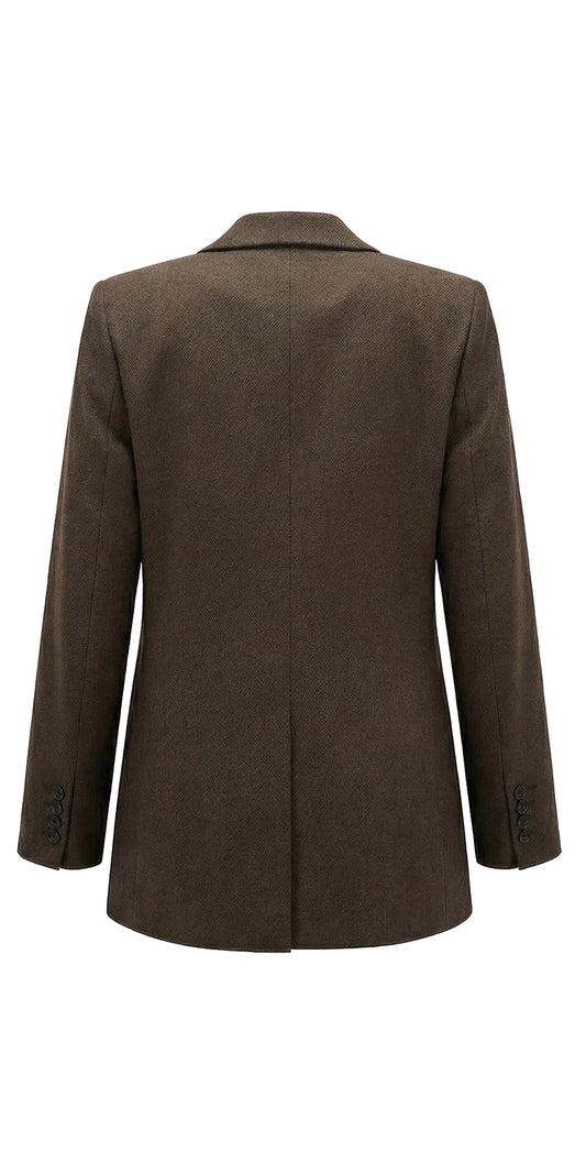 Brown coat on a white background