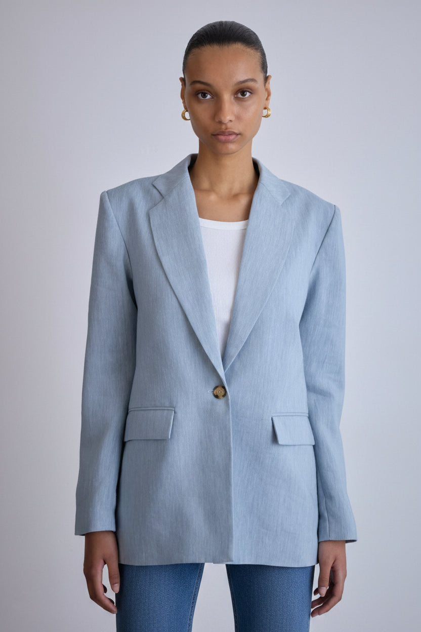 single breasted blazer smart casual 