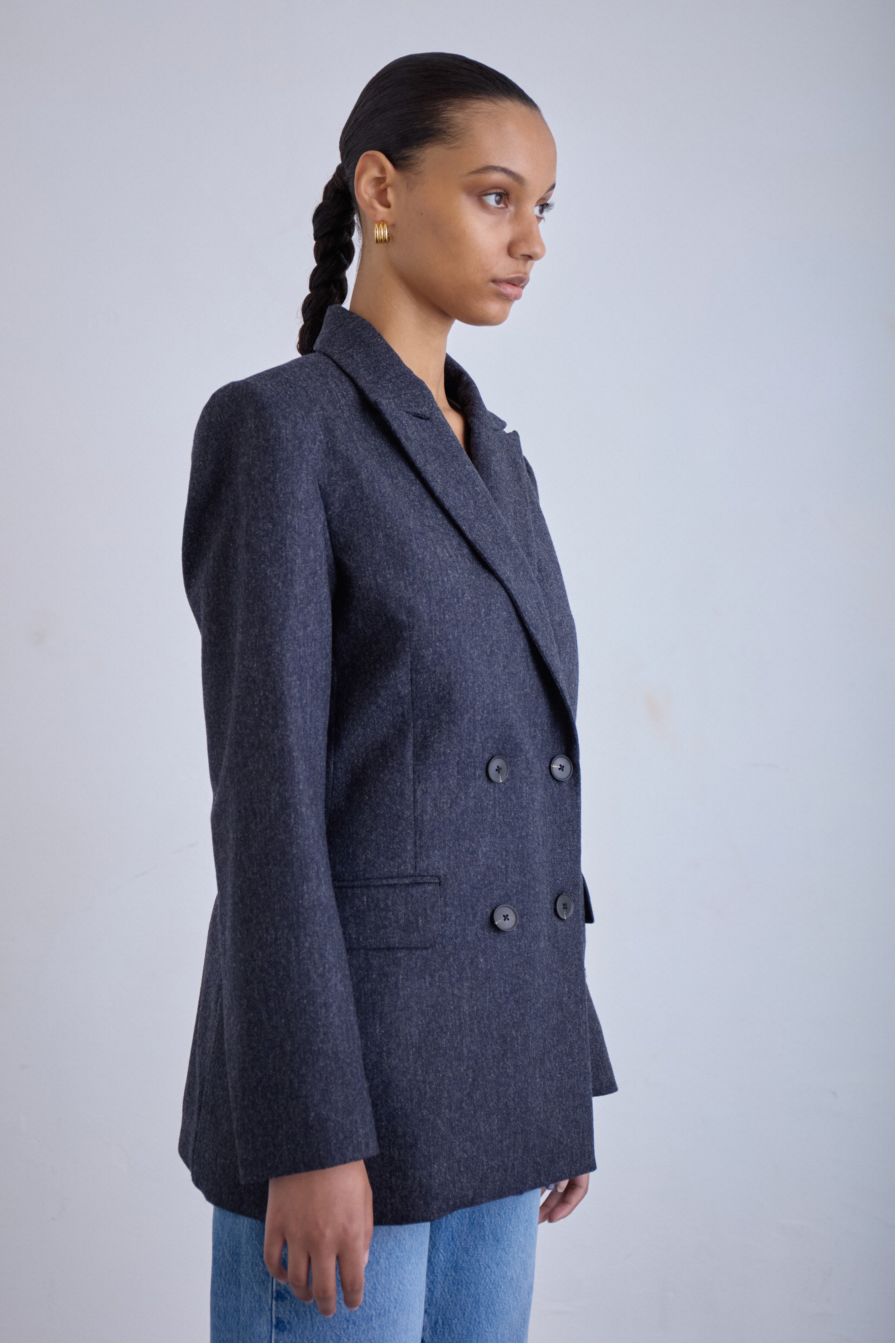 British tailored wool blazer women, made to order Petite Regular 